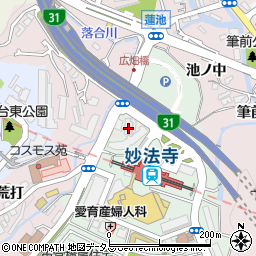 妙法寺コンタクトレンズ周辺の地図