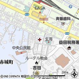 島根県益田市元町17周辺の地図