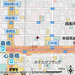大阪府大阪市中央区南船場3丁目5-1周辺の地図
