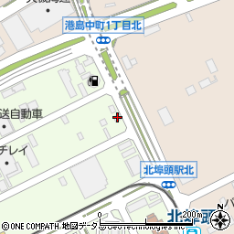 神港通運ポートアイランド事務所周辺の地図