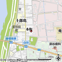 静岡県磐田市本町938周辺の地図
