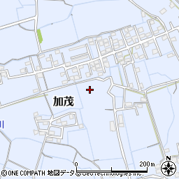 岡山県岡山市北区加茂周辺の地図