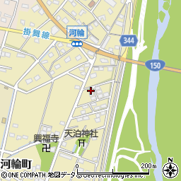 静岡県浜松市中央区河輪町317周辺の地図