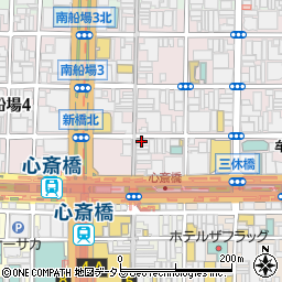 大阪府大阪市中央区南船場3丁目5-21周辺の地図