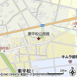 東平松公民舘周辺の地図