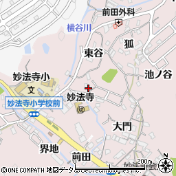 兵庫県神戸市須磨区妙法寺（池ノ内）周辺の地図