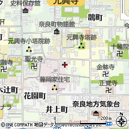 奈良県奈良市元興寺町32周辺の地図