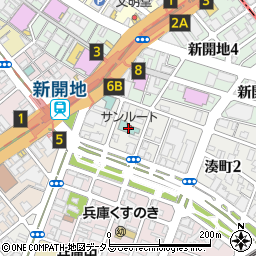 ホテルサンルートソプラ神戸アネッサ周辺の地図