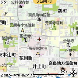 奈良県奈良市元興寺町14周辺の地図