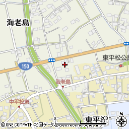 静岡県磐田市海老島150周辺の地図