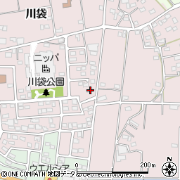 静岡県磐田市川袋1376周辺の地図