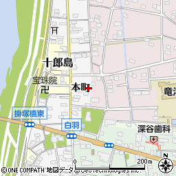 静岡県磐田市本町941-1周辺の地図