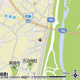 静岡県浜松市中央区河輪町312周辺の地図