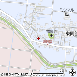 静岡県袋井市東同笠213周辺の地図
