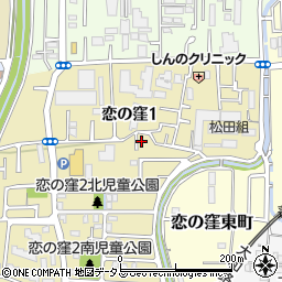 奈良県奈良市恋の窪1丁目15周辺の地図