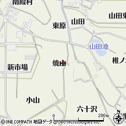 愛知県豊橋市杉山町焼山周辺の地図