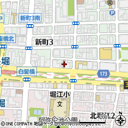 大阪問屋橋郵便局周辺の地図