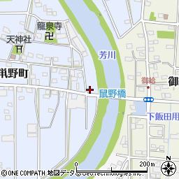 静岡県浜松市中央区鼡野町108周辺の地図