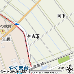 愛知県豊橋市杉山町（神吉下）周辺の地図