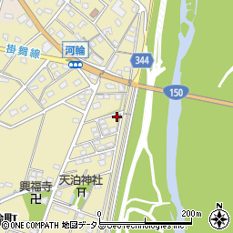 静岡県浜松市中央区河輪町307周辺の地図