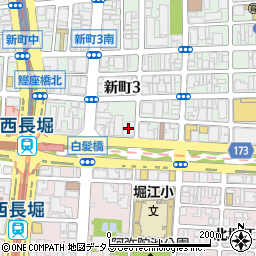 大阪木材会館周辺の地図
