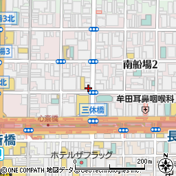 リパーク南船場第１４駐車場周辺の地図