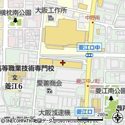 コーナンＰＲＯ東大阪菱江店周辺の地図