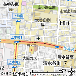 宝本商事大阪店周辺の地図