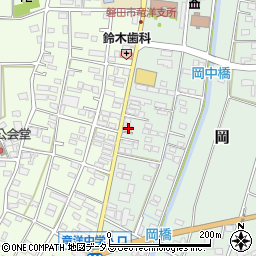 静岡県磐田市岡750-2周辺の地図