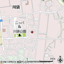 静岡県磐田市川袋1051-2周辺の地図