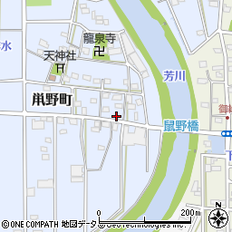 静岡県浜松市中央区鼡野町117周辺の地図
