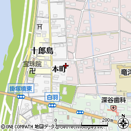 静岡県磐田市本町941-2周辺の地図