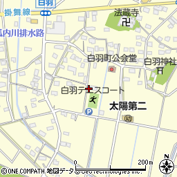 静岡県浜松市中央区白羽町1201周辺の地図