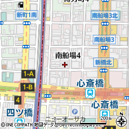 ＫＦ－Ｐａｒｋ南船場４丁目駐車場周辺の地図