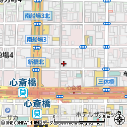 大阪府大阪市中央区南船場3丁目6-17周辺の地図