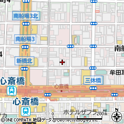 大阪府大阪市中央区南船場3丁目6-10周辺の地図