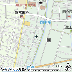 静岡県磐田市岡875周辺の地図