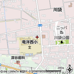 静岡県磐田市川袋1933-6周辺の地図