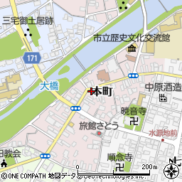 益田本町郵便局 ＡＴＭ周辺の地図