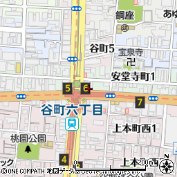 大阪市立　谷町六丁目駅有料自転車駐車場周辺の地図