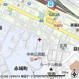 島根県益田市赤城町1-26周辺の地図