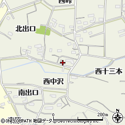 愛知県豊橋市小島町西中沢周辺の地図