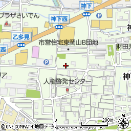岡山県岡山市中区神下245周辺の地図