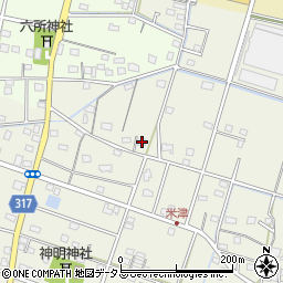 静岡県浜松市中央区米津町1764周辺の地図