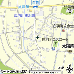 静岡県浜松市中央区白羽町1184周辺の地図