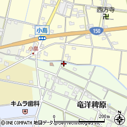 静岡県磐田市竜洋稗原44周辺の地図