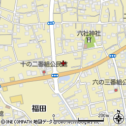 ローソン磐田福田店周辺の地図