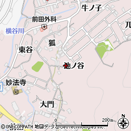 兵庫県神戸市須磨区妙法寺（池ノ谷）周辺の地図