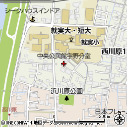 中央公民館宇野分室周辺の地図