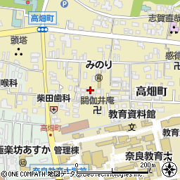 奈良県奈良市東大路町周辺の地図